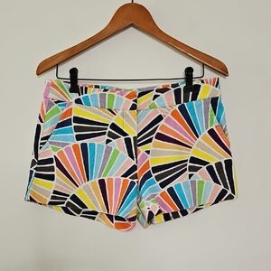 Trina‎ Turk Colorful Shorts Rainbow Beach Resortwear Size 6